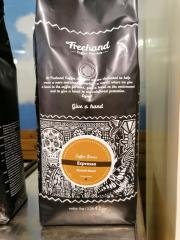 Freehand espresso koffie