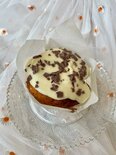 vanille muffin met witte chocolade