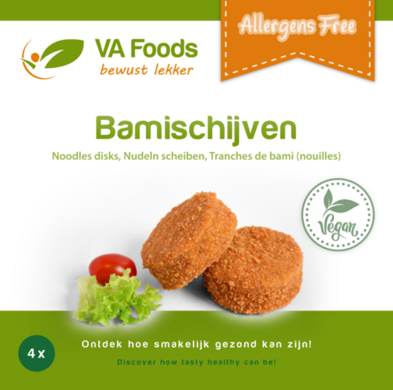 Bamischijf (Glutenvrij en vegan)